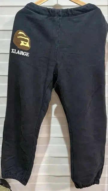 XLARGE 블랙 조거 팬츠 L