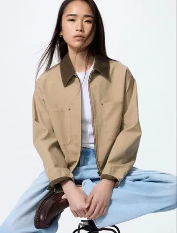 [ UNIQLO ] 집업 숏 자켓