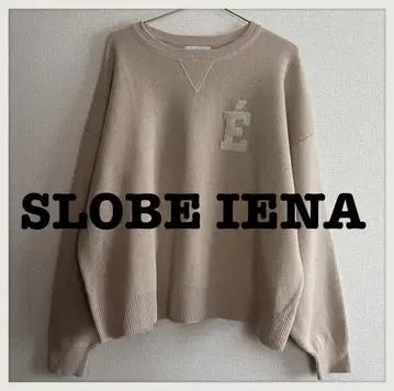 SLOBE IENA 슬로브 이에나 사가 자수 맨투맨 라이크 니트