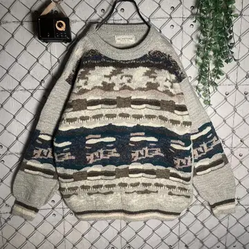 빈티지 80~90s 이탈리아제 JACKSTONE 3D 니트 M 사이즈