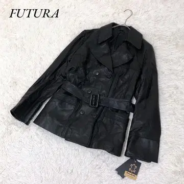 미사용 택 포함 FUTURA  라무 가죽 자켓 블랙 XL