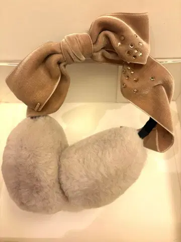 CA4LA 퍼 귀도리 귀마개 베이지 NAGI 카시라