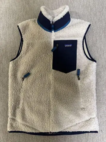 Patagonia 플리스 베스트 크림/네이비