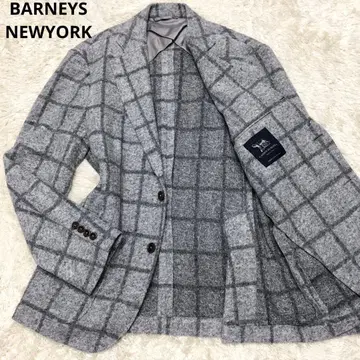 새상품급 바니스뉴욕 테일러드 자켓 그레이 체크 46