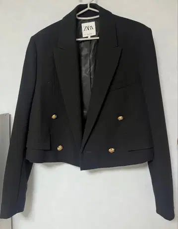ZARA 블랙 크롭 테일러드 자켓