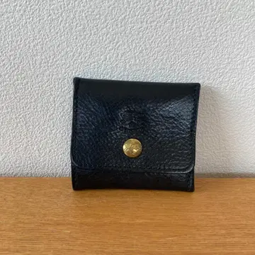 [ 새상품급 ] 일비종떼 IL BISONTE 블랙 가죽 코인 케이스