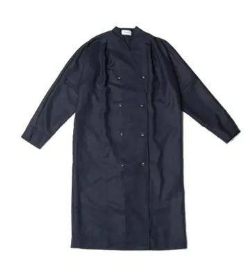 신메 신메 V넥 코트 네이비