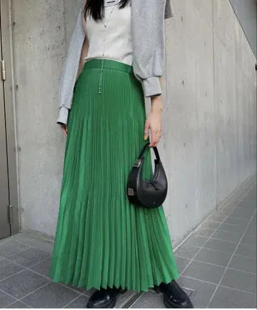 SPUN ORGANDY PLEATS SKIRT