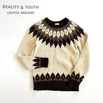 BEAUTY&YOUTH UNITED ARROWS 니트 노르딕 무늬 L