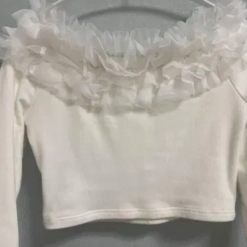 RoseMuse Frill tulle trimming tops 상의