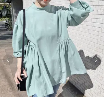 Spick &Span 라이트 크로스 개더 튜닉