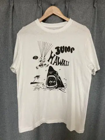 더블웍스 JUMP HAWAII T셔츠 침염 프린트