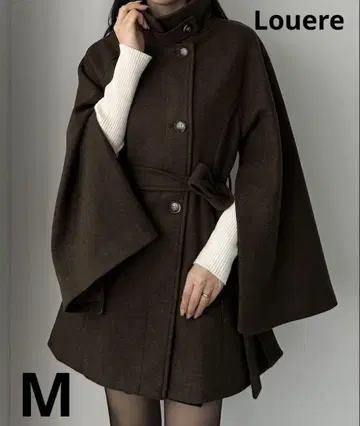 Louere 루 하이넥 미들 기장 코트 아우터