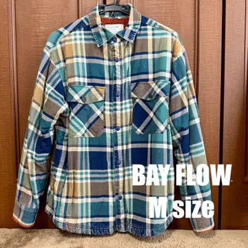 BAY FLOW 체크 무늬 보아 안감 자켓 M 사이즈