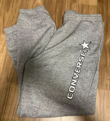 컨버스 converse 맨투맨 스웨트 팬츠 그레이 홈웨어 L