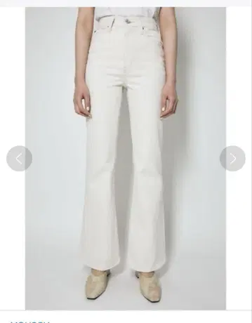 MOUSSY MVS WHT FLARE 화이트 데님