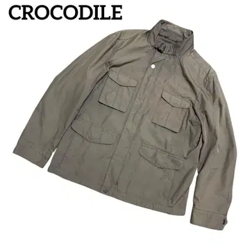 [ CROCODILE ] 카키 밀리터리 자켓 구제 빈티지