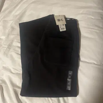 미사용 새상품 UNIQLO c 블랙 맨투맨 와이드 팬츠 XS