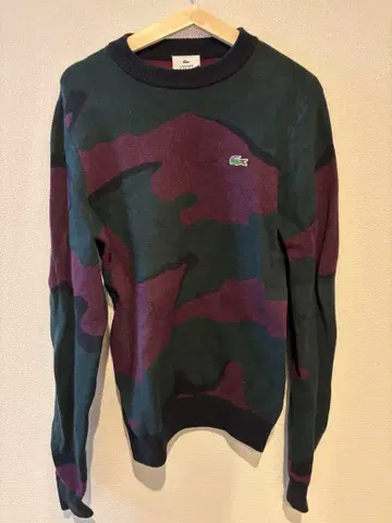 LACOSTE L!VE 카모 패턴 스웨터 S사이즈