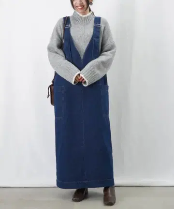 [ 새상품 ] LC/LLL 데님 오버 원피스 / 데님 살로펫 원피스