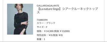 GALLARDAGALANTE 시어 크루넥 상의 블랙 F