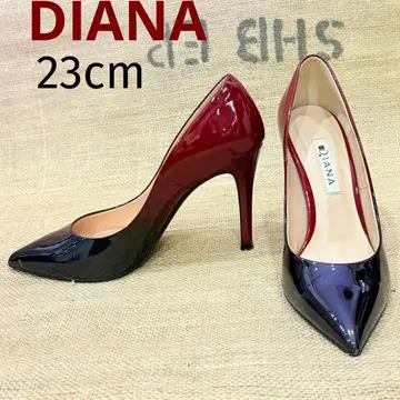 DIANA 다이애나 흑적 그라데이션 에나멜 핑힐 23cm