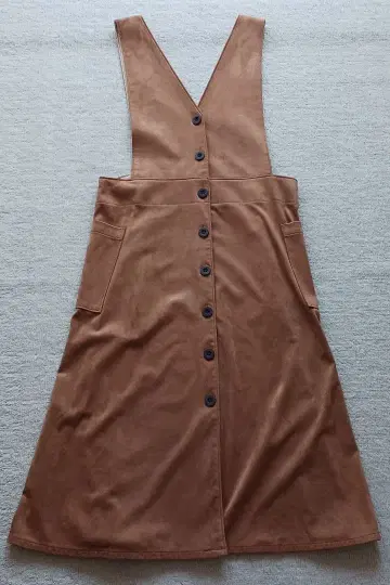 MARY QUANT 스웨이드 2WAY 살로펫 카멜 M 새상품