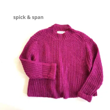 Spick&Span 스픽 앤 스팬 핑크 모헤어 니트 스웨터 긴팔