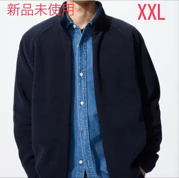 [ 새상품 ] 유니클로 남성용 플리스 풀집업 자켓 네이비 XXL