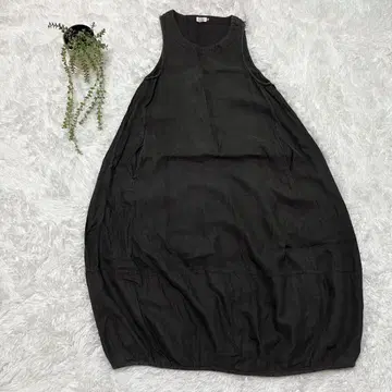 [ D*g*y ] 슬리브리스 원피스 벌룬 스커트 포켓 린넨 100%