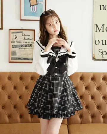 LIZLISA 세일러 카라 셋업
