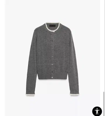 [ ZARA ] 콤비 레이스 니트 자켓