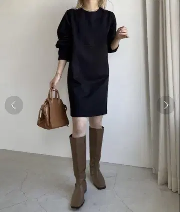 스트레치 멜톤 미니 원피스 CAPRICIEUX LE'MAGE