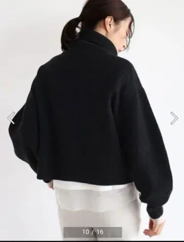 CLOVE 크롭 스웨터 블랙