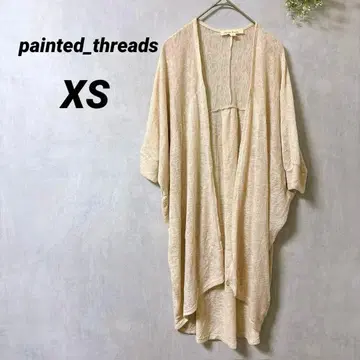 새상품급 painted_threads [ XS ] 베이지 가디건 롱
