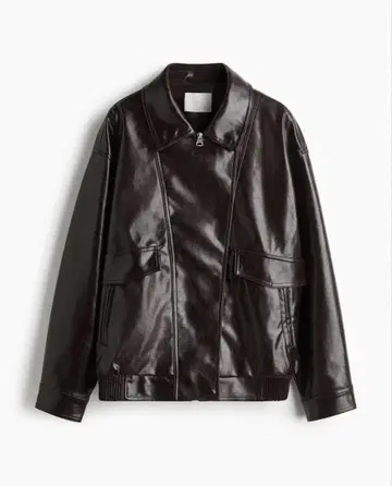 H&M 코팅 라이더 자켓