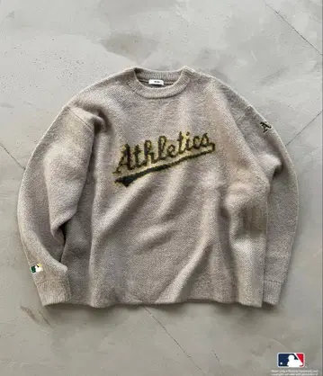 Perushu x MLB 콜라보 니트 풀오버