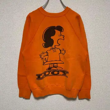 SNOOPY 메이 요스푸르스 60년대 빈티지 맨투맨 LUCY