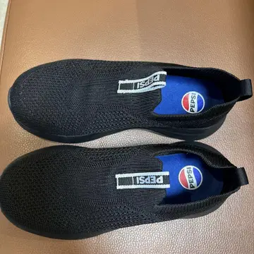 PEPSI 블랙 슬립온 스니커즈
