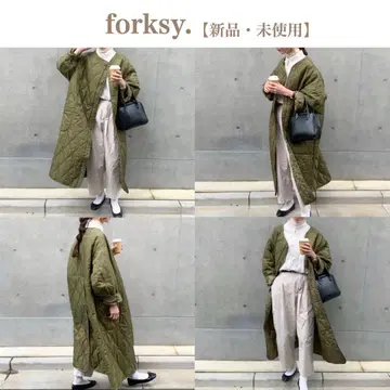 forksy. 퀼팅 코트 자켓 새상품 미사용