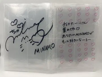 MINAMO 친필 사인 포함 폴라로이드 홀더 폴라로이드 파일