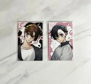 유루큥 BL BLACK&PINK 트레이딩 카드 사사키와 미야노 1