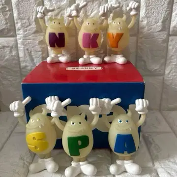 초레어 SPANKY 피규어 소프트 비닐 스팬키 축광 6체 세트