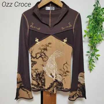 Ozz Croce 오즈온 오즈크로체 티셔츠 긴팔 일본풍 패턴