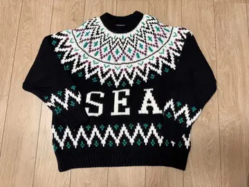 WIND AND SEA 노르딕 스웨터