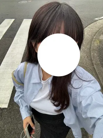 브로드 오버사이즈 셔츠 스트라이프 블루 S