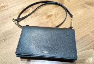 FURLA 블랙 가죽 숄더백