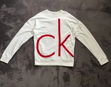 Calvin Klein Jeans 화이트 맨투맨 M