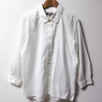 마가렛호웰 둥근 카라 코튼 블라우스 셔츠 긴팔