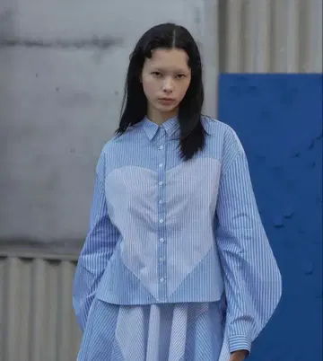 POPPY heart stripe shirt